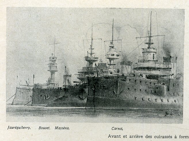 Jaureguiberry and other reserve Sqn Mediterranean battleships
