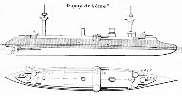 The Cruiser Dupuy de Lôme - Brassey's annual