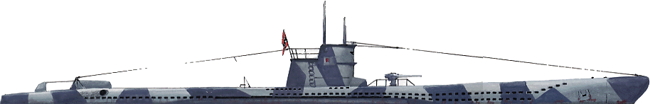 Un U-Boote classe VIIA en 1942 (1/350e)
