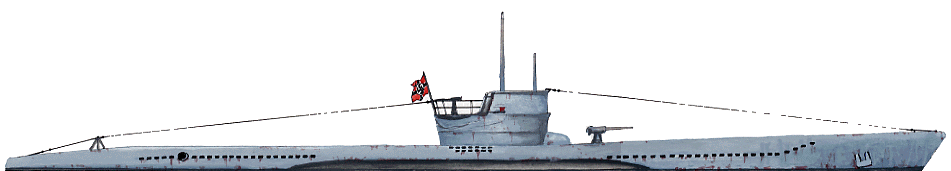 Un U-Boote classe VIIB en 1941 (1/350e)
