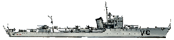 Le Véga, groupe Perseo (1936), coulé le 10 janvier 1941 par un destroyer britannique.