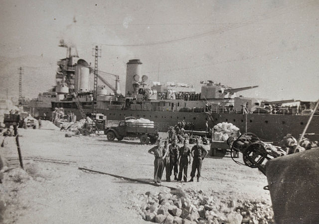 Cruiser Suffren at Toulon 21 Sept. 1945