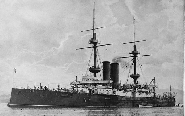 HMS Ocean in 1900