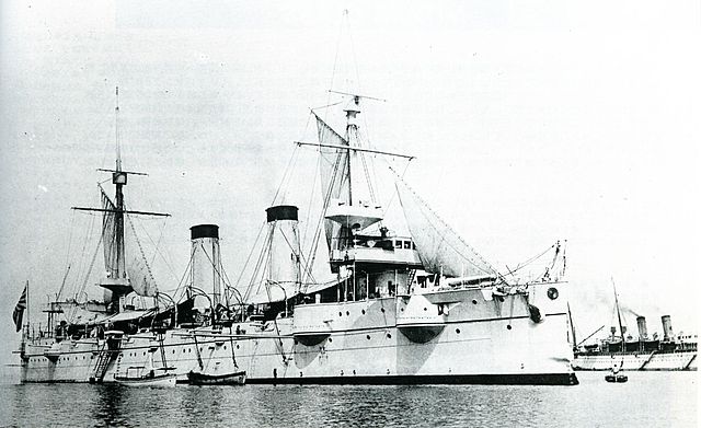 Cruiser Kasagi at Kobe, 1899