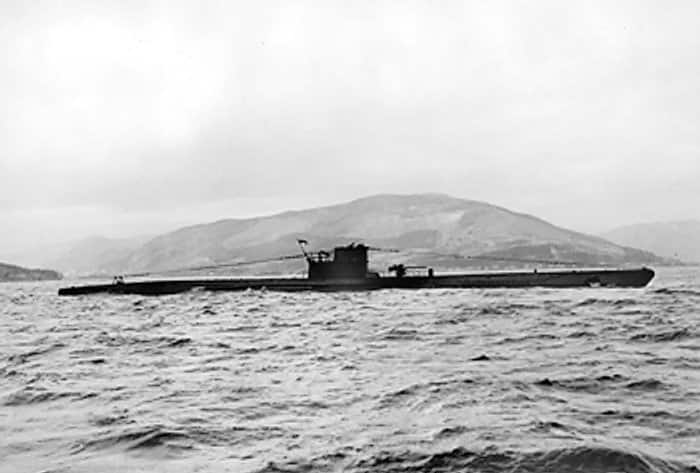 U-Boat type VIIC U570 at sea