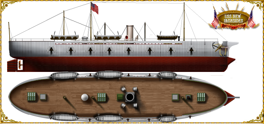 USS New Ironsides after reconstruction