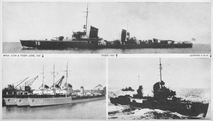 Wolf and other 1924 class ships