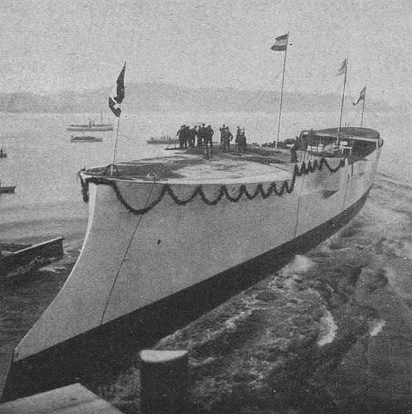 SMS Undine launch in 1902