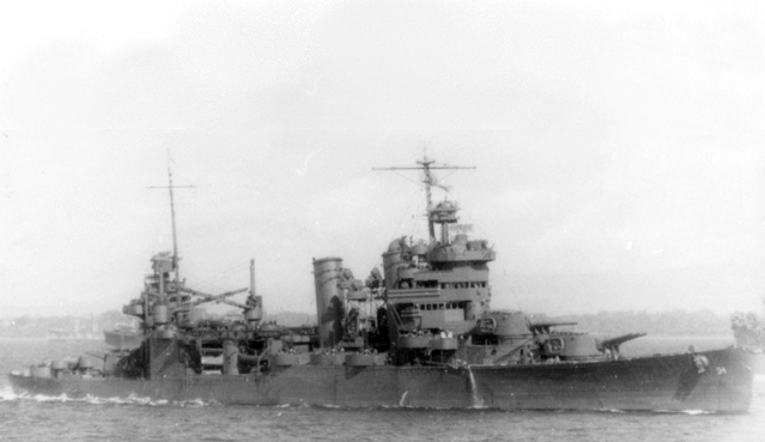 USS Astoria off Guadalcanal 1942