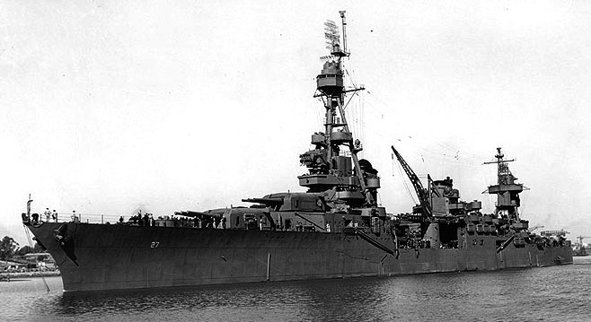 USS Chester, Mare Island, October 1943