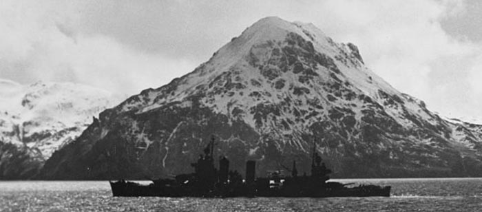 USS San Francisco Kuluk Bay Adak Island April 1943