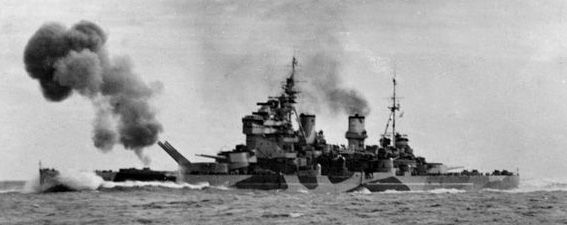 HMS_Anson_firing_guns_in_North_Sea_c1942
