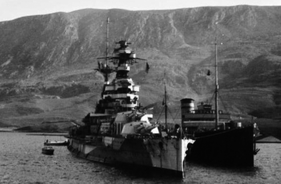 HMS Barham in Suday Bay 1941