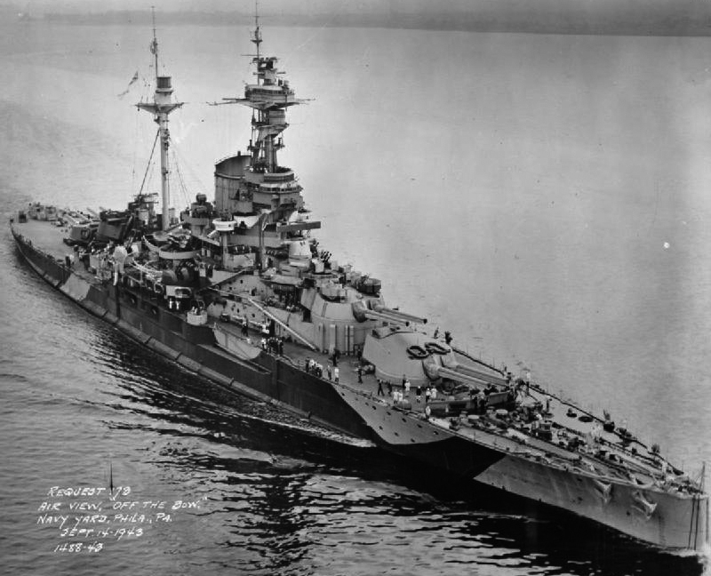 HMS Royal Sovereign at Philadelphia in 1943