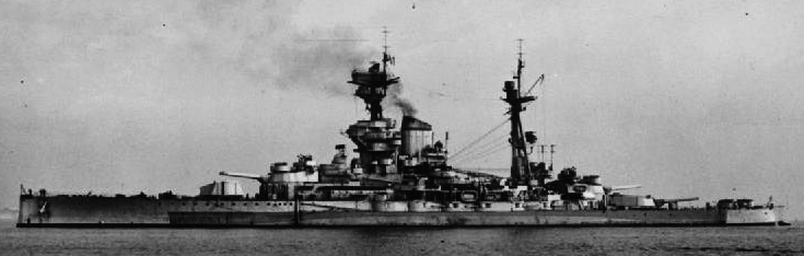 HMS ramilies in 1945