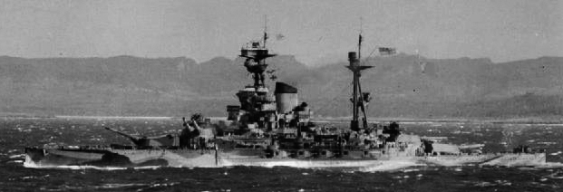 HMS Ramilies in Operation Ironclad, the allied invasion of Madagascar in 1942