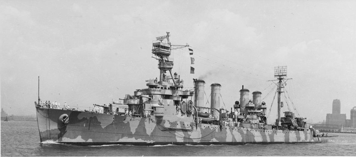 USS Cincinatti off NY 8 july 1944