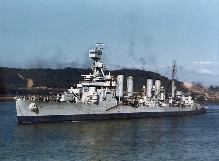 USS concord off Balboa, Panama, 1943