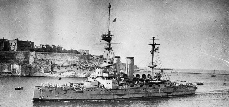 HMS London in Malta, 1915
