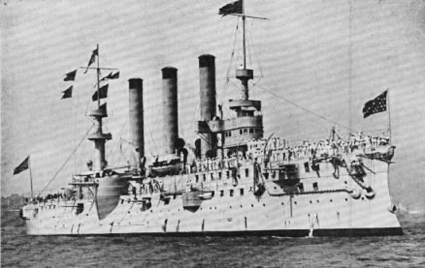 USS brooklyn ACR3 in 1898