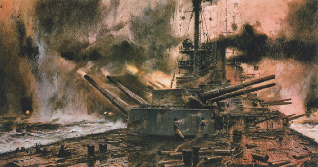 Seydlitz in action at Jutland
