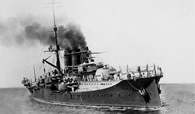 Battleship Napoli cica 1909