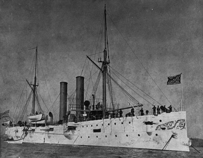 USS Detroit C10, montgomery class cruisers, circa 1895