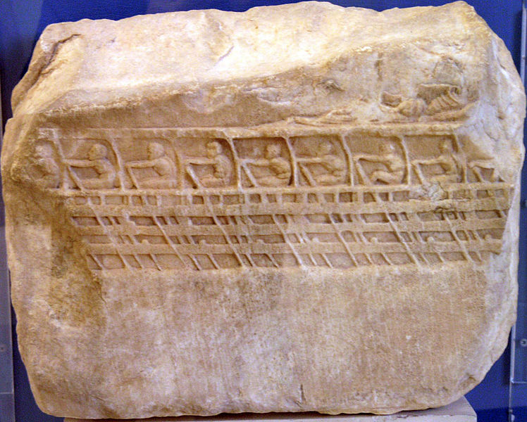 Bas-relief trireme