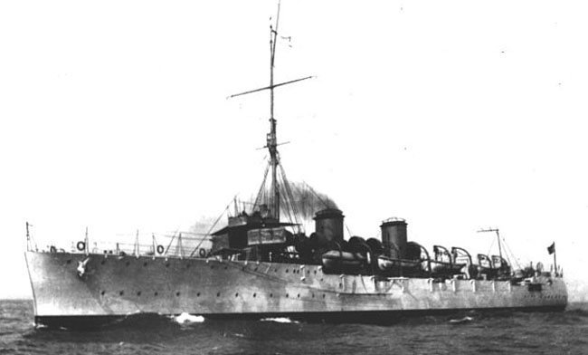 Brazilian cruiser Bahia as built