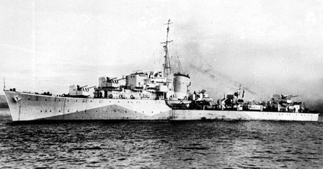 ORP Orkan in 1943