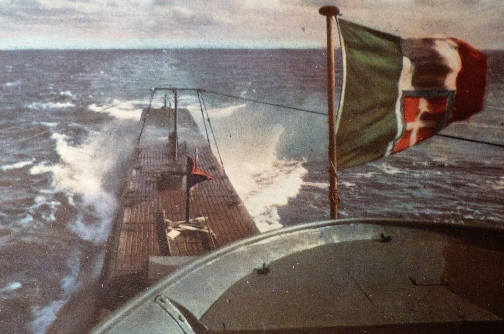 Italian sub in the atlantic