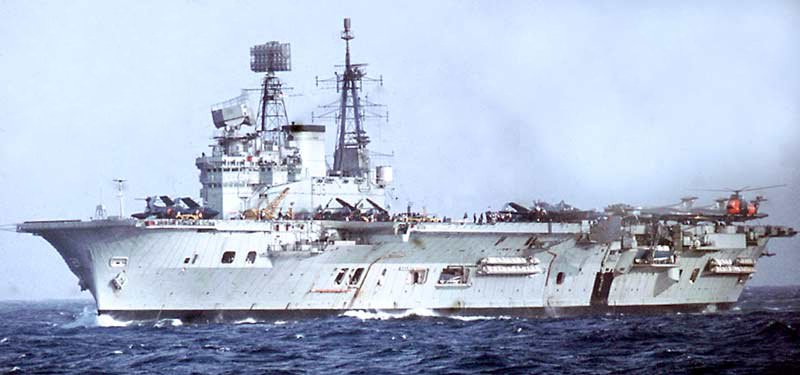 HMS Eagle (ii) in the Mediterranean in January 1970