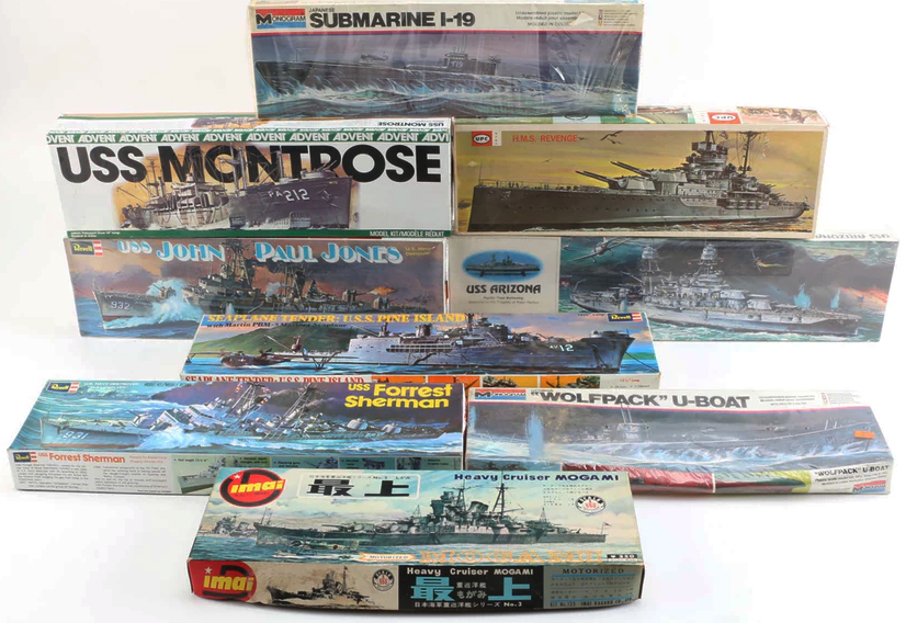 Ships model kits Monogram Revell