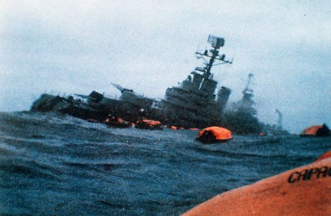 Balgrano sunk in 1982