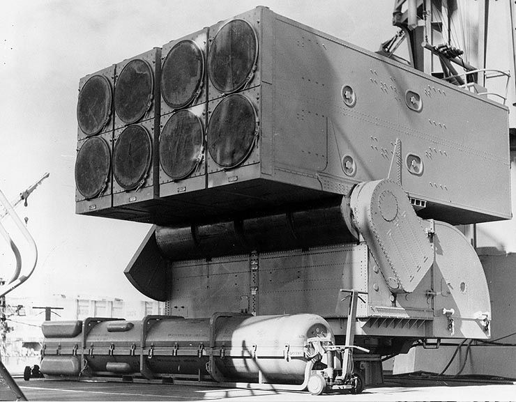 ASROC_launcher_USS_Columbus_1962