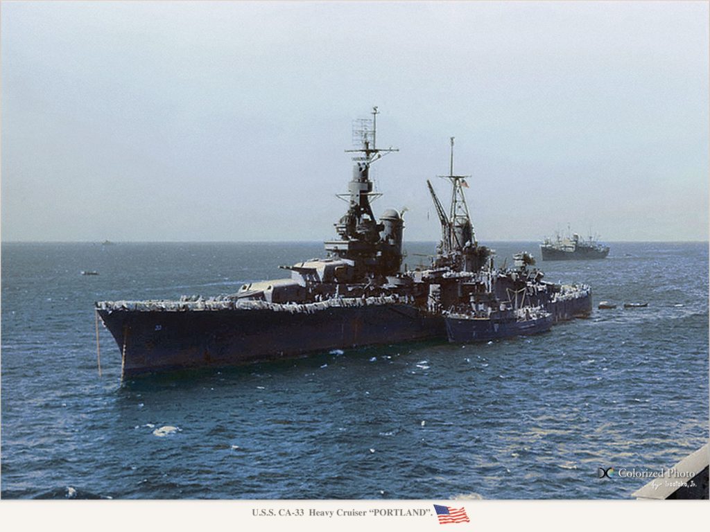 USS Portland in 1944