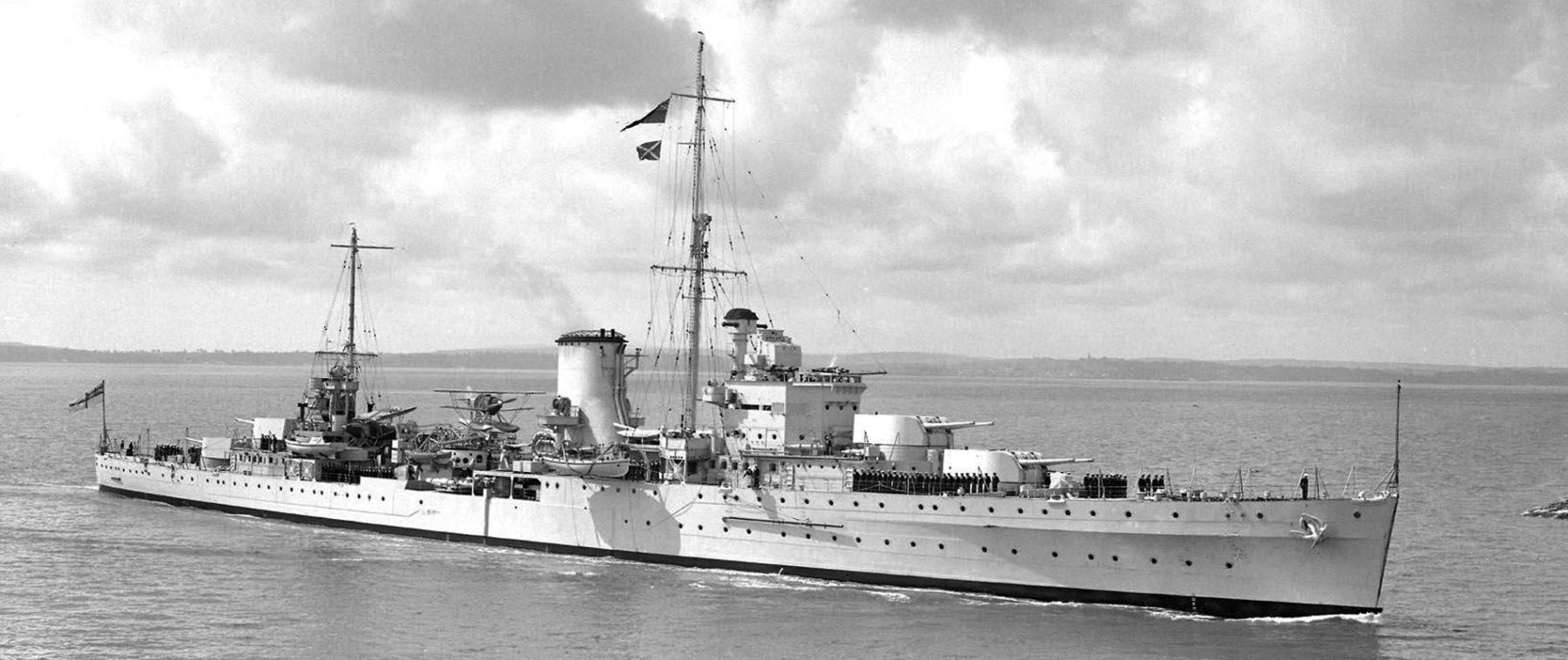 HMS Ajax before the war, circa 1936