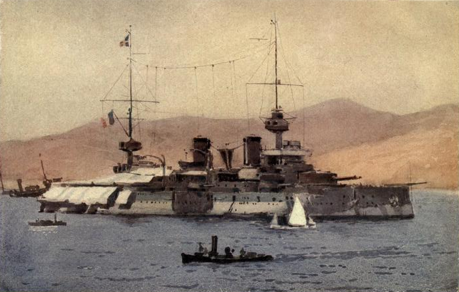 Suffren in the Dardanelles, painting