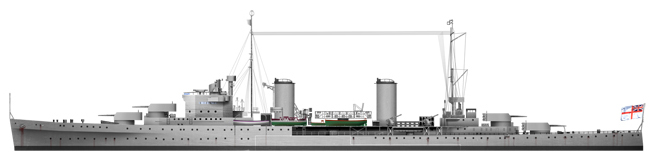 HD Rendition of the HMAS Sydney in 1935