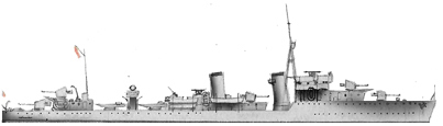 illustration of the Churruca class destroyers