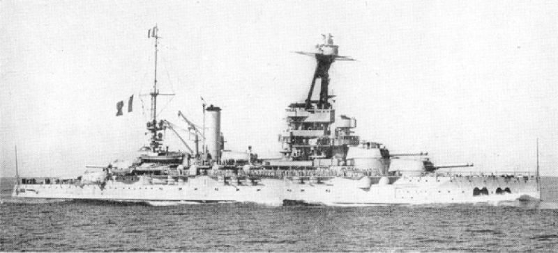 The Battleship Provence in 1935