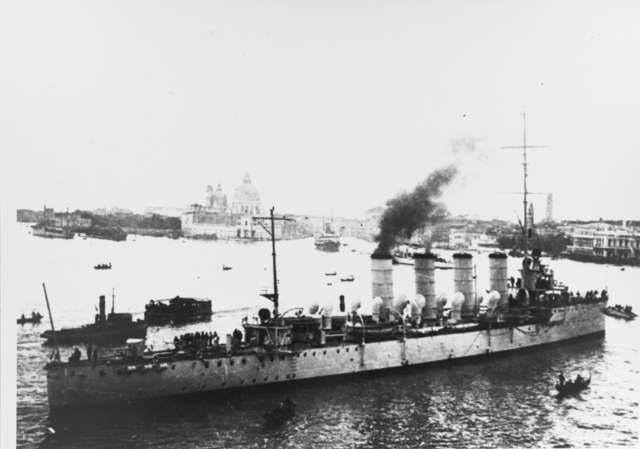 SMS Admiral Spaun in Venice in 1919