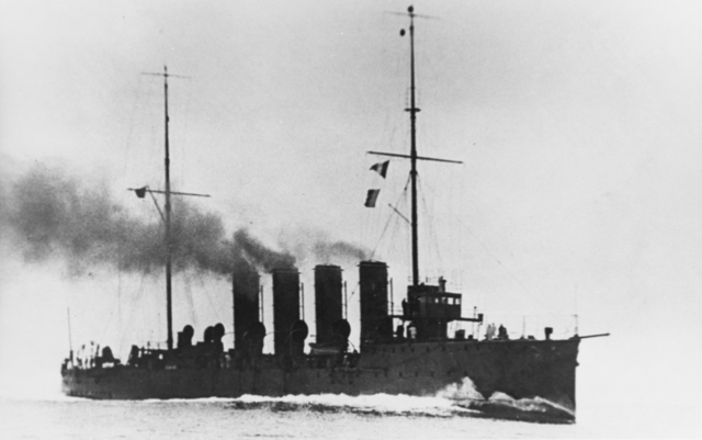 SMS Admiral Spaun underway