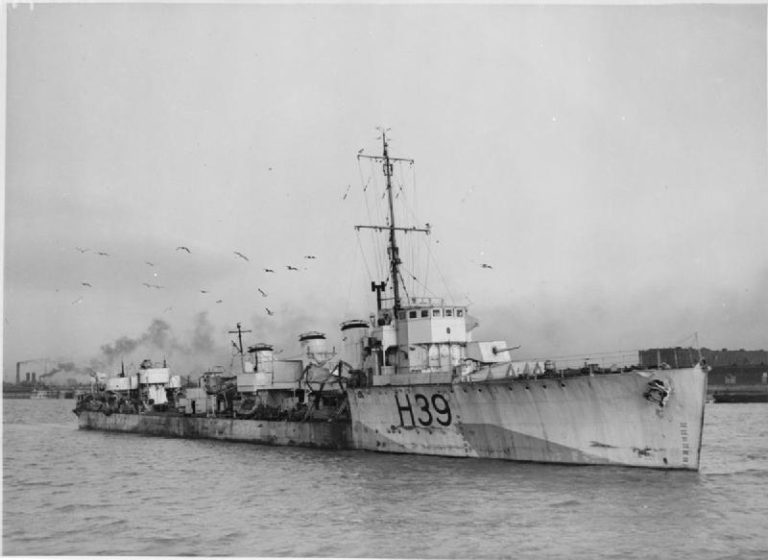 British HMS Obedient destroyer "O" class build plan 