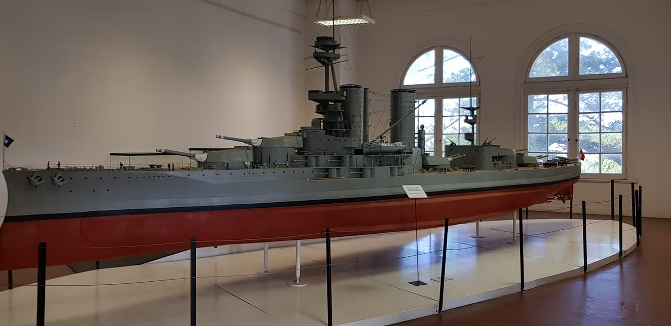Model of the Battleship Almirante Latorre at the Valparaiso Museum