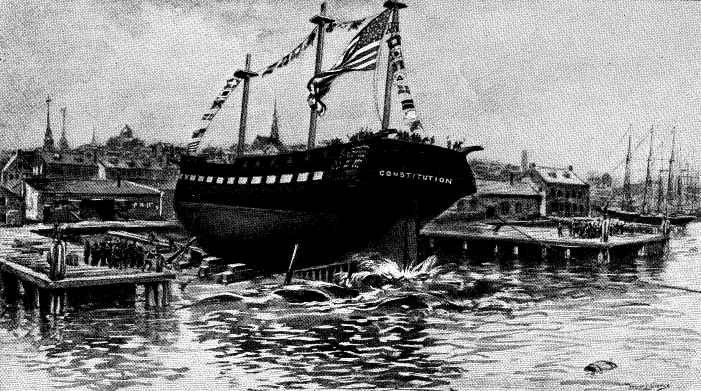 launch of uss constitution