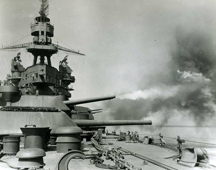 USS Pennsylvania firing