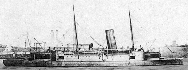 The 1880 Chinese cruiser Chaoyong, British-built for the Beiyang fleet