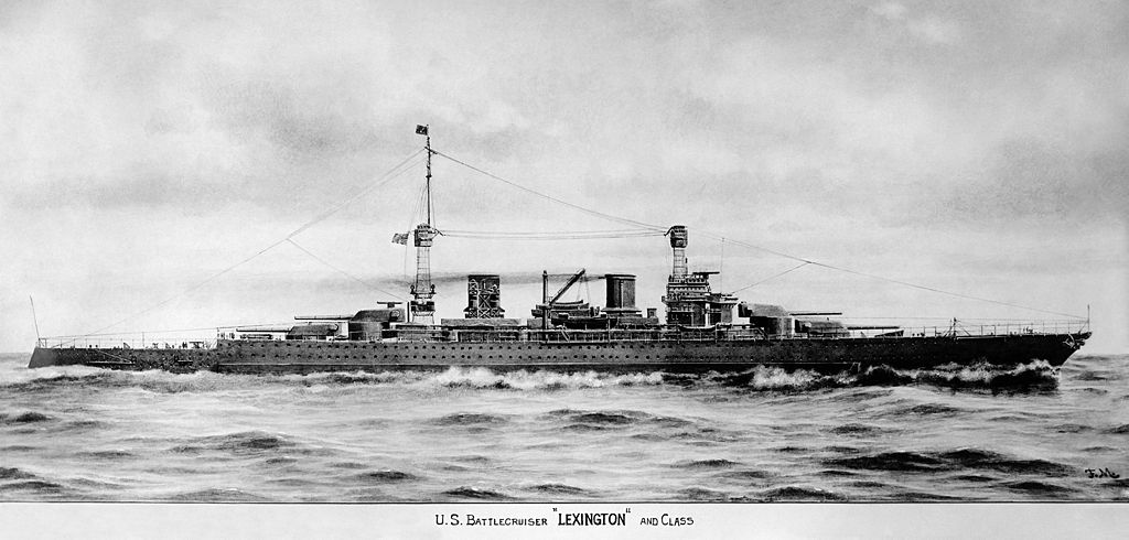 USS Lexington - final configuration 1919
