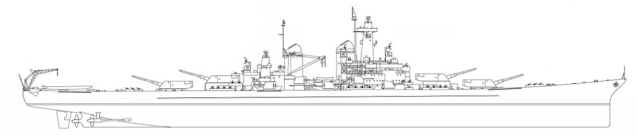 Line drawing of the ships, if built